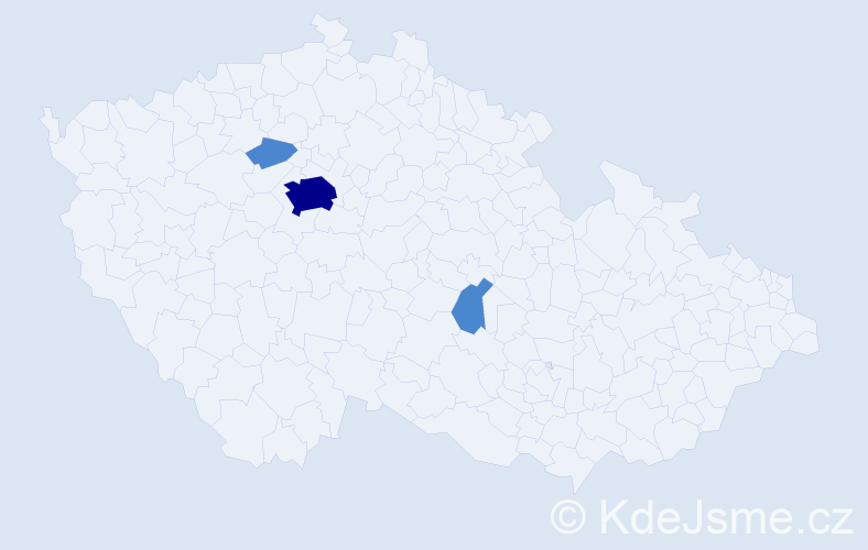 Příjmení: 'Klisurov', počet výskytů 5 v celé ČR