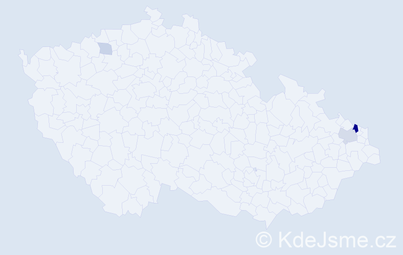 Příjmení: 'Zubel', počet výskytů 8 v celé ČR
