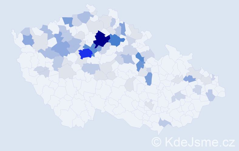 Příjmení: 'Sajdl', počet výskytů 247 v celé ČR