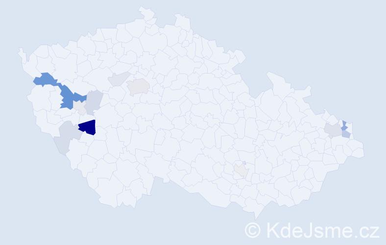 Příjmení: 'Míčko', počet výskytů 33 v celé ČR