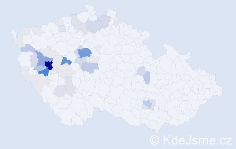 Příjmení: 'Albl', počet výskytů 183 v celé ČR