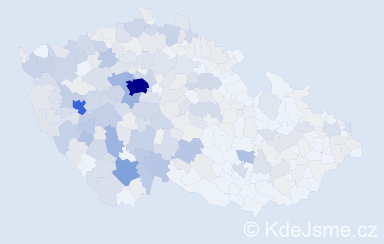 Příjmení: 'Průchová', počet výskytů 1393 v celé ČR