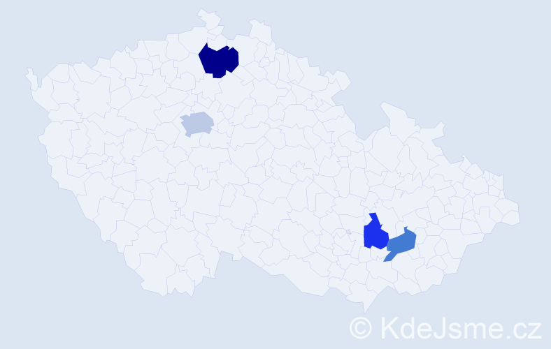 Příjmení: 'Volokh', počet výskytů 6 v celé ČR