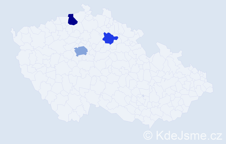 Příjmení: 'Mathews', počet výskytů 9 v celé ČR