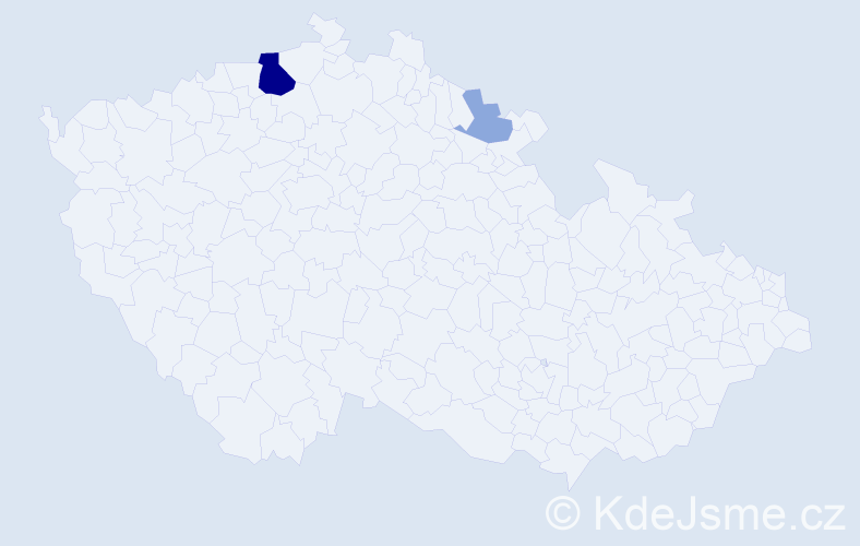 Příjmení: 'Keričová', počet výskytů 8 v celé ČR