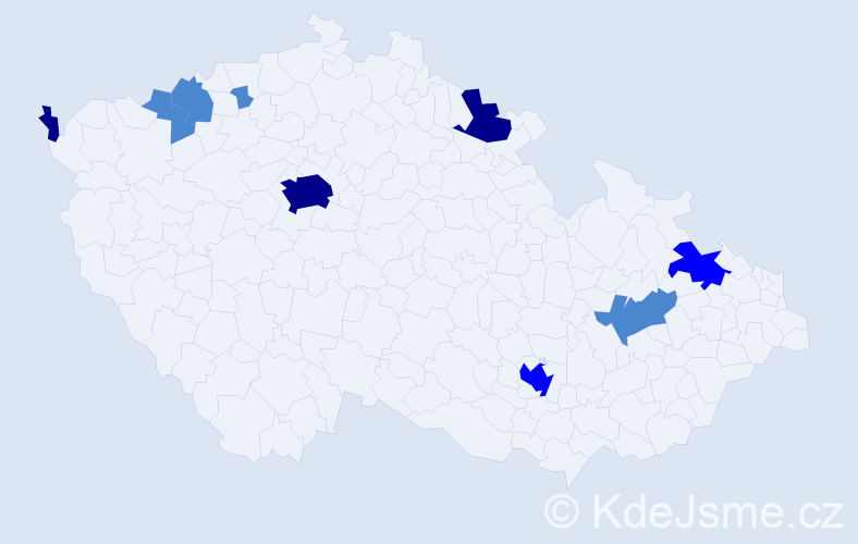 Příjmení: 'Andrejčáková', počet výskytů 17 v celé ČR
