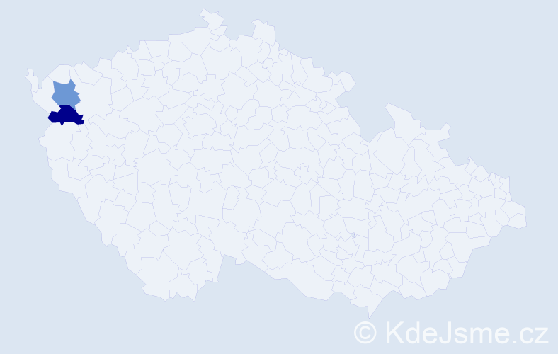 Příjmení: 'Böttingerová', počet výskytů 2 v celé ČR