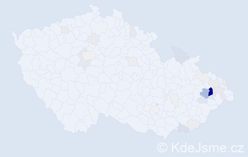 Příjmení: 'Sopuchová', počet výskytů 111 v celé ČR