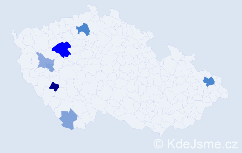 Příjmení: 'Halmlová', počet výskytů 27 v celé ČR