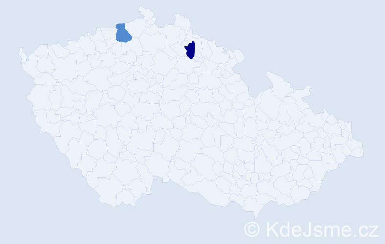 Příjmení: 'Brigadoiová', počet výskytů 8 v celé ČR