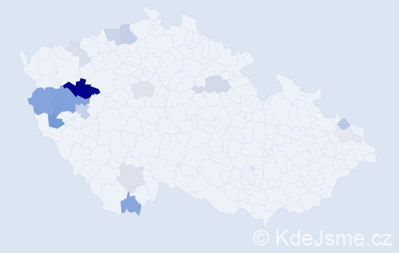 Příjmení: 'Bebrová', počet výskytů 60 v celé ČR