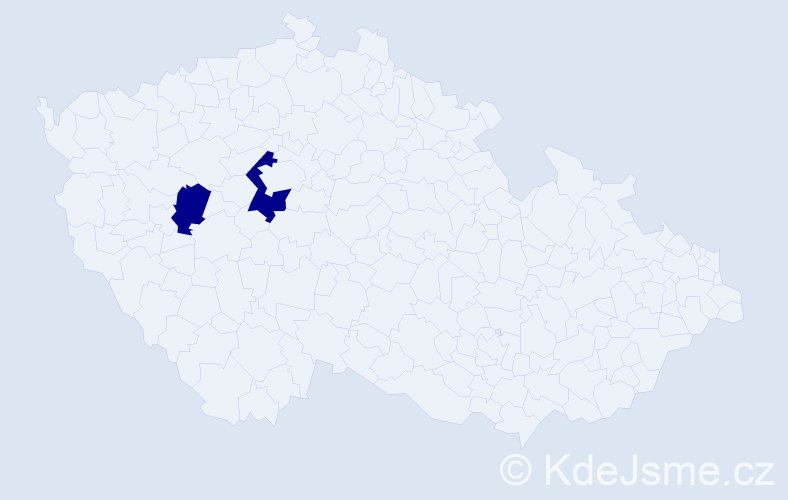 Příjmení: 'Horetska', počet výskytů 2 v celé ČR