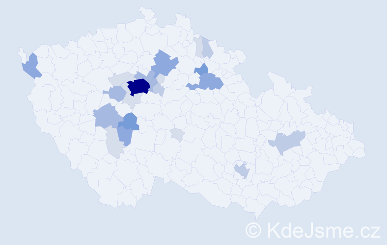 Příjmení: 'Kotrbáčková', počet výskytů 71 v celé ČR