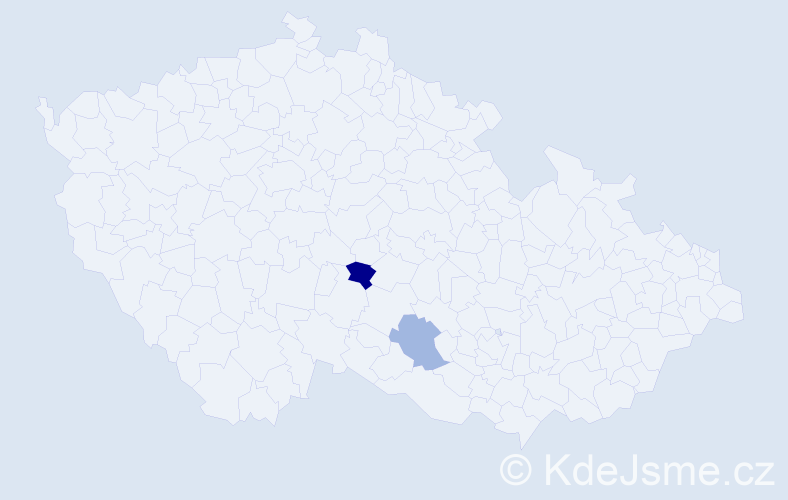Příjmení: 'Džumurat', počet výskytů 5 v celé ČR
