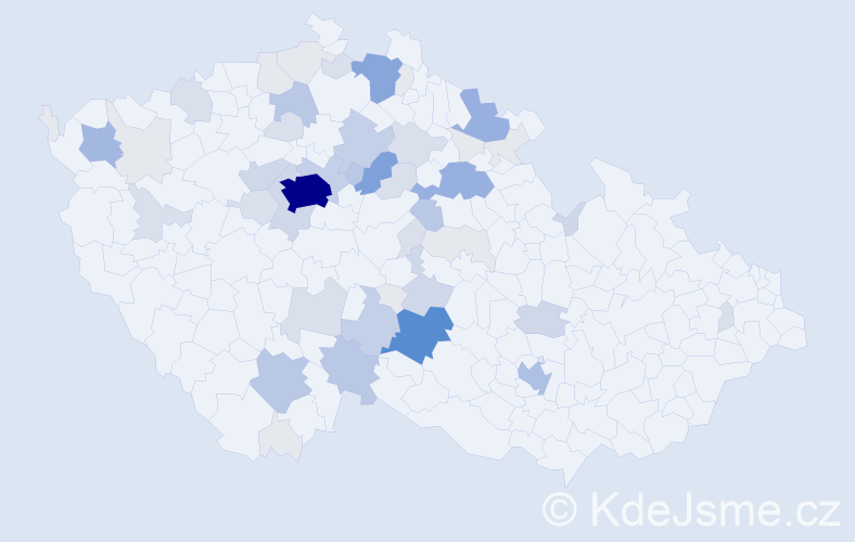 Příjmení: 'Rychetský', počet výskytů 198 v celé ČR