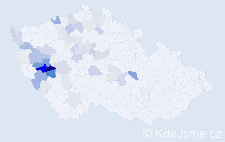 Příjmení: 'Baumruk', počet výskytů 288 v celé ČR