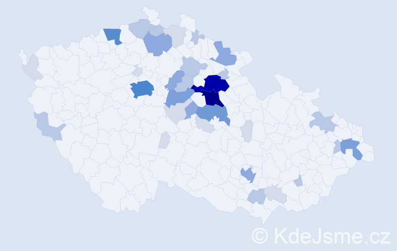 Příjmení: 'Desenský', počet výskytů 113 v celé ČR