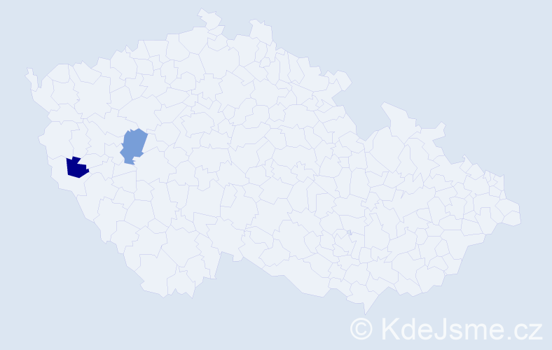 Příjmení: 'Scanlon', počet výskytů 2 v celé ČR