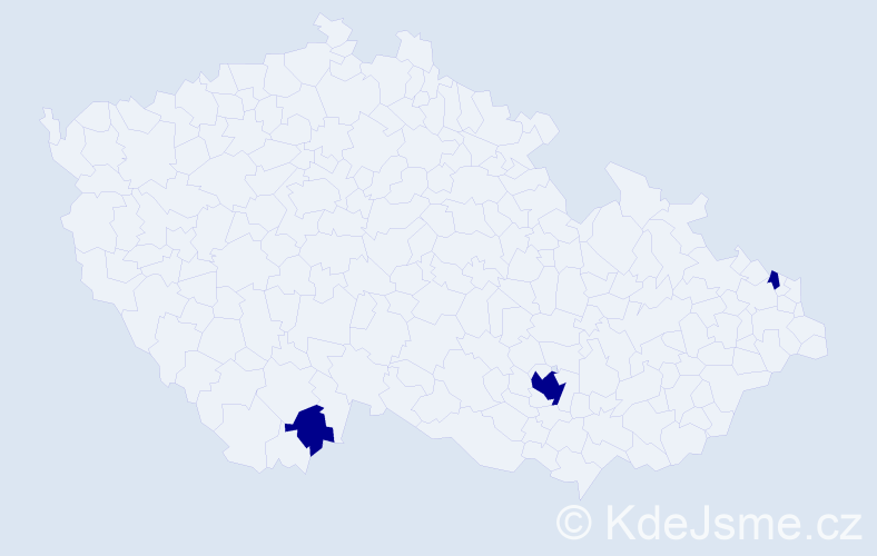 Příjmení: 'Szypulová', počet výskytů 6 v celé ČR