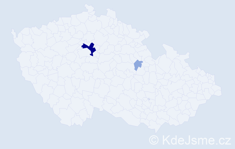 Příjmení: 'Svatuňková', počet výskytů 6 v celé ČR