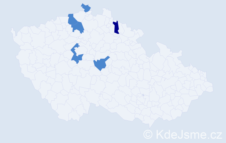 Příjmení: 'Quirsfeldová', počet výskytů 8 v celé ČR