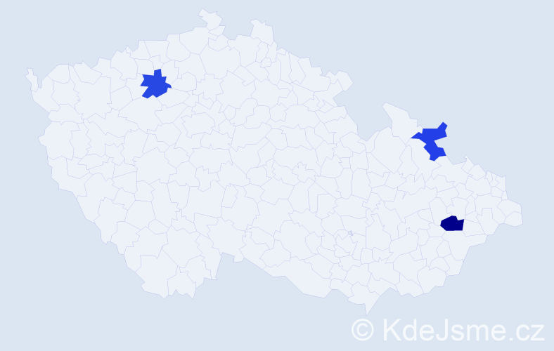 Příjmení: 'Baruch', počet výskytů 7 v celé ČR