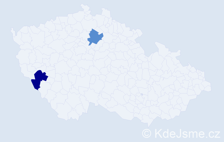Příjmení: 'Podstatná', počet výskytů 7 v celé ČR