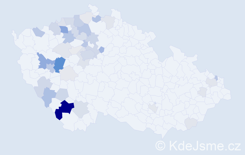 Příjmení: 'Sedlecký', počet výskytů 142 v celé ČR