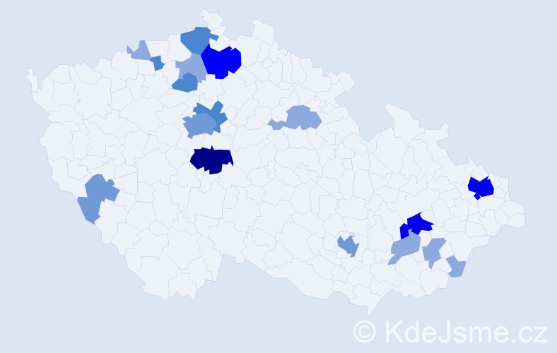 Příjmení: 'Sedlmaier', počet výskytů 44 v celé ČR