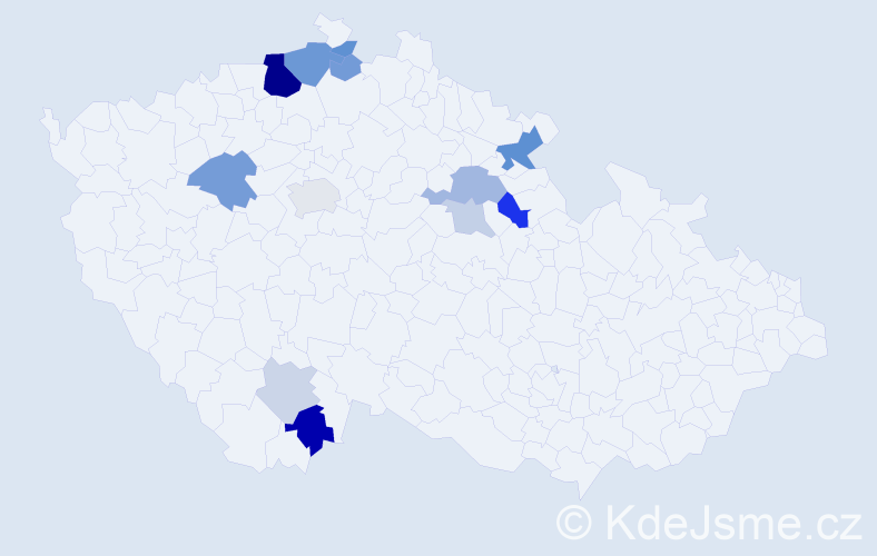 Příjmení: 'Dörnerová', počet výskytů 31 v celé ČR