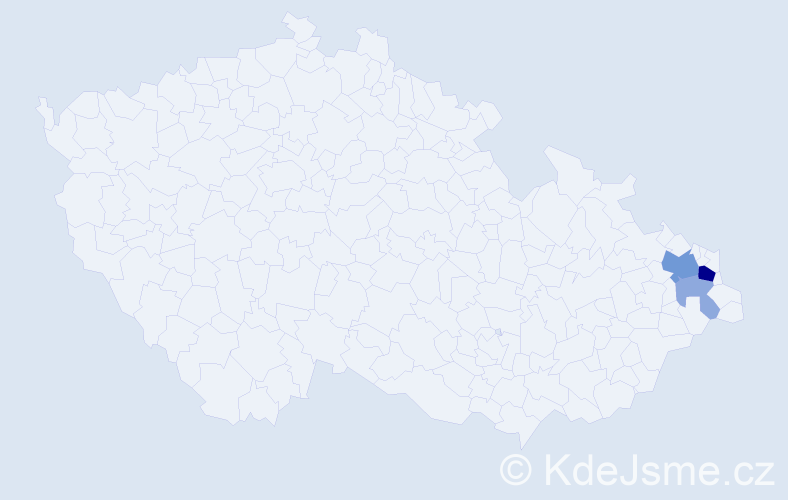 Příjmení: 'Petronec', počet výskytů 9 v celé ČR