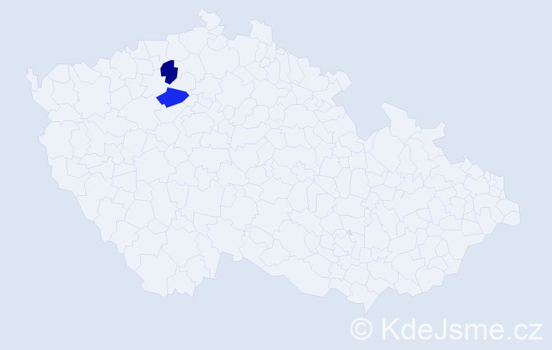 Příjmení: 'Espinosová', počet výskytů 4 v celé ČR
