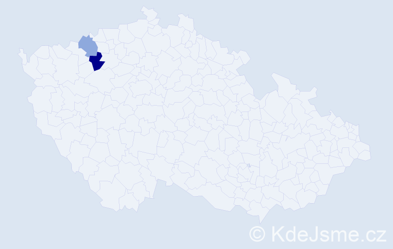 Příjmení: 'Kyjacová', počet výskytů 6 v celé ČR