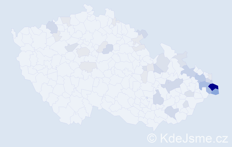 Příjmení: 'Stryja', počet výskytů 126 v celé ČR