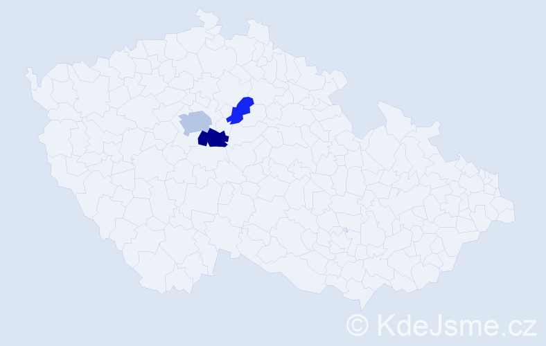 Příjmení: 'Gareeva', počet výskytů 6 v celé ČR