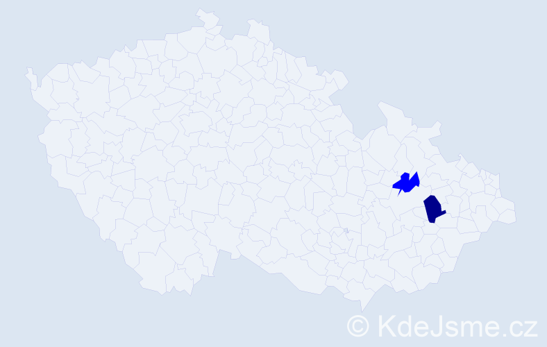 Příjmení: 'Kubjatová', počet výskytů 3 v celé ČR