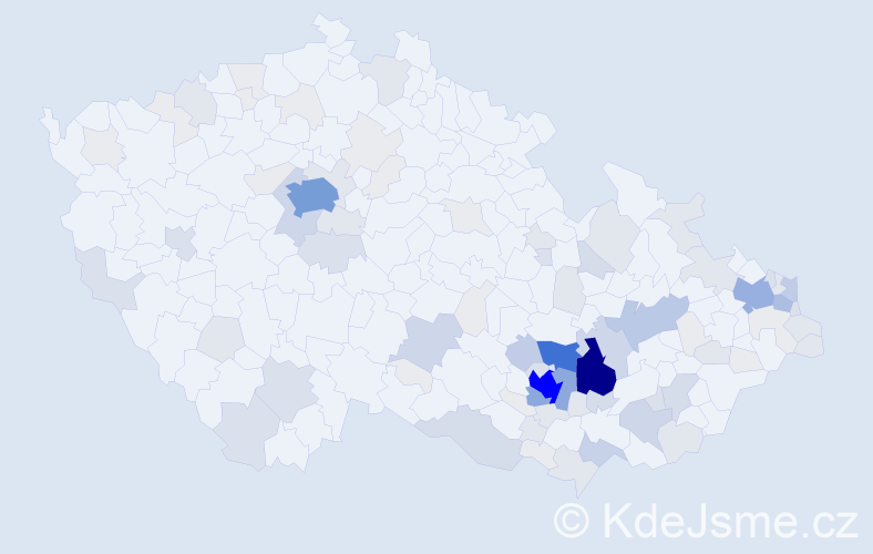 Příjmení: 'Gryc', počet výskytů 379 v celé ČR