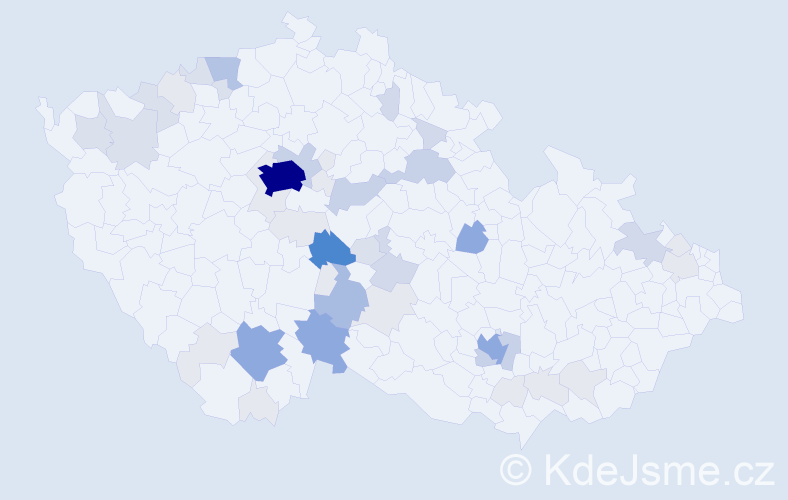 Příjmení: 'Vopálka', počet výskytů 175 v celé ČR