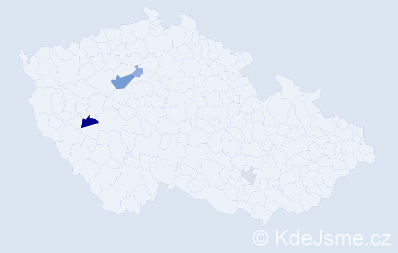 Příjmení: 'Mosrová', počet výskytů 10 v celé ČR