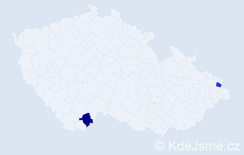 Příjmení: 'Gembicki', počet výskytů 4 v celé ČR