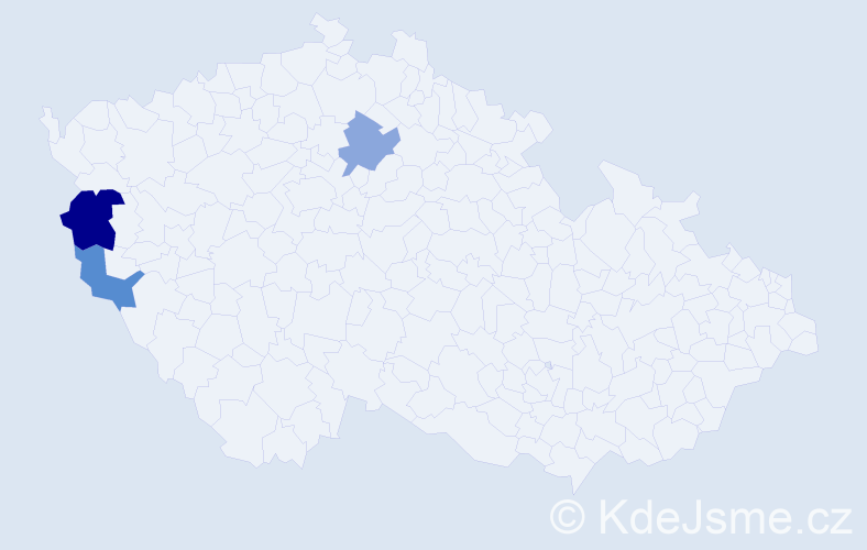 Příjmení: 'Keruľ', počet výskytů 4 v celé ČR