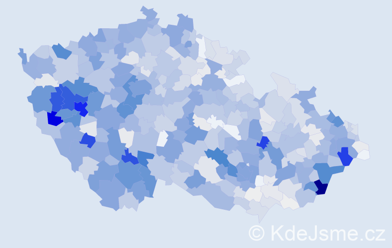 Příjmení: 'Liška', počet výskytů 4816 v celé ČR