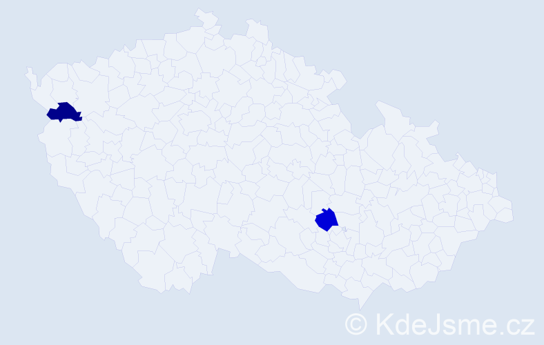 Příjmení: 'Dennison', počet výskytů 4 v celé ČR
