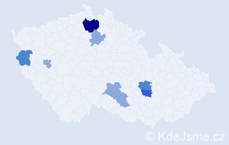 Příjmení: 'Bayarmagnai', počet výskytů 16 v celé ČR
