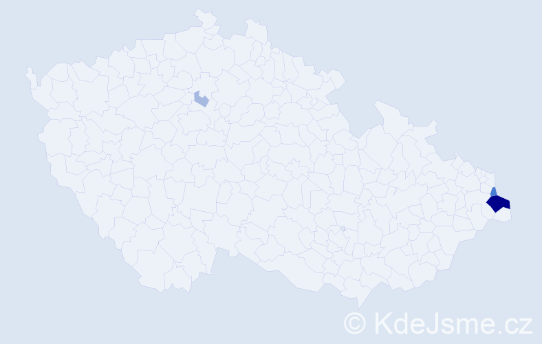 Příjmení: 'Gluza', počet výskytů 16 v celé ČR