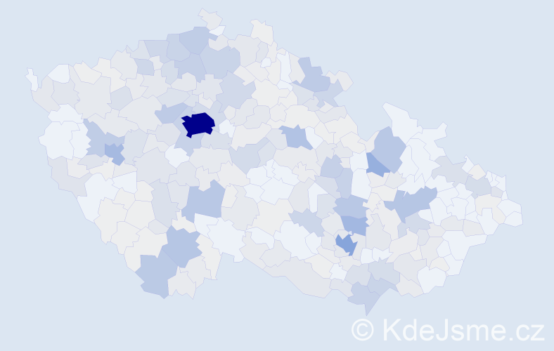 Příjmení: 'Švábová', počet výskytů 1325 v celé ČR