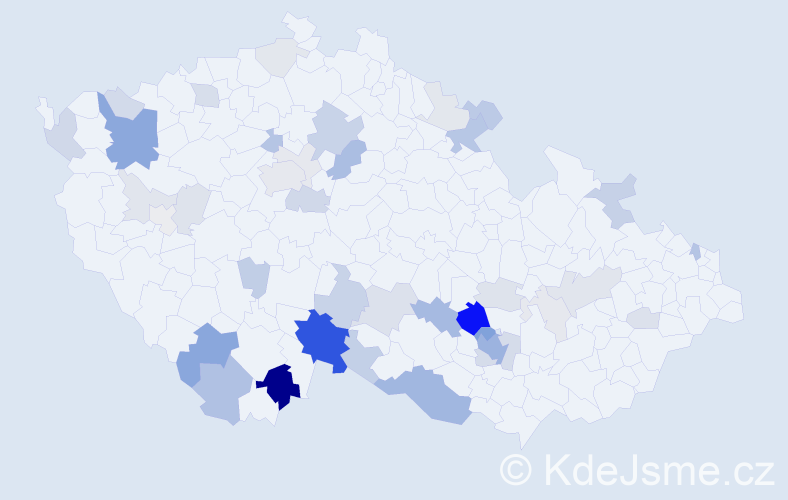 Příjmení: 'Steinhauser', počet výskytů 142 v celé ČR