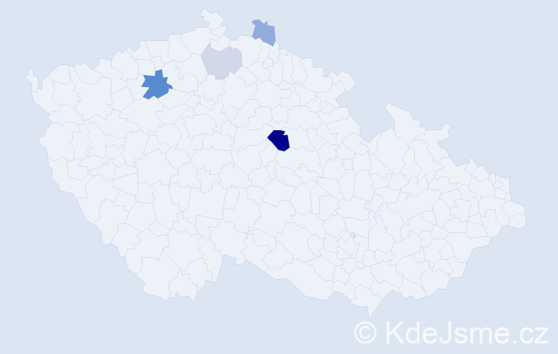 Příjmení: 'Merunko', počet výskytů 11 v celé ČR