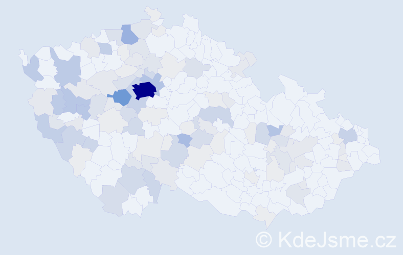 Příjmení: 'Krbec', počet výskytů 448 v celé ČR