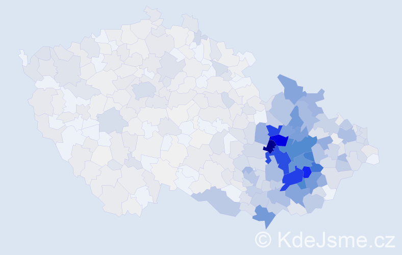 Příjmení: 'Zapletal', počet výskytů 3565 v celé ČR